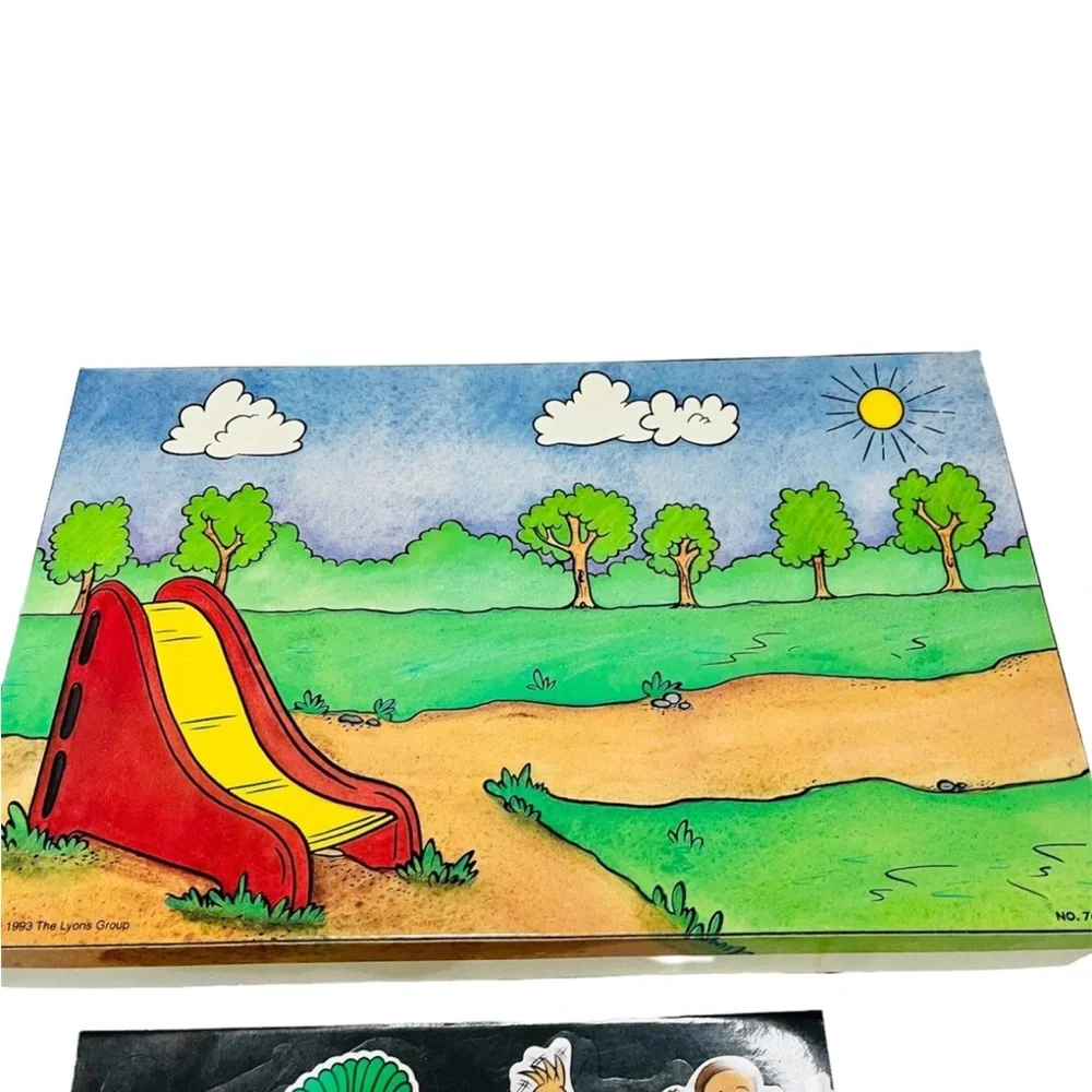 Vintage 1993 Barney Colorforms Play Set #766 Lyons Group Complete